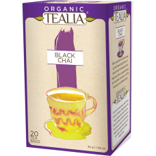 Tealia Organic Black Chai (20 Envelope Tea Bags) 40g